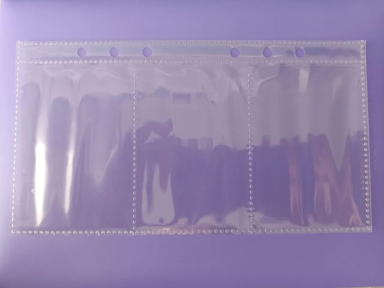 Refil de folhas para binder A6 - 3 bolsos - Foto 2