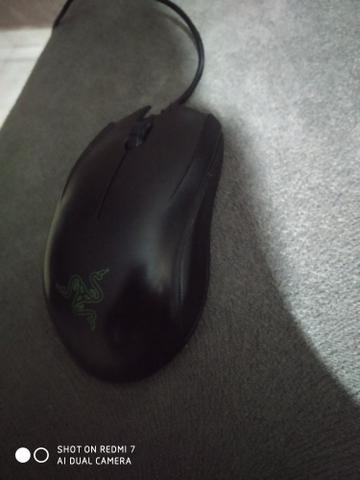 Mouse razer 3000 dpi e teclado oex semi mecânico