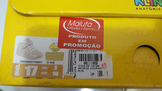 Tênis Bege/Dourado menina - Foto 4