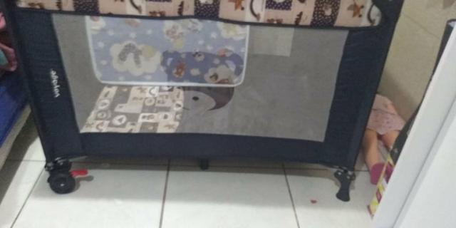 Cercado Para bebê em bom estado pouco tempo de uso vc não vai achar tão bem conservado - Foto 2
