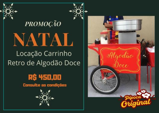 Locação Carrinhos Retro de Algodão Doce para sua Festa de Natal