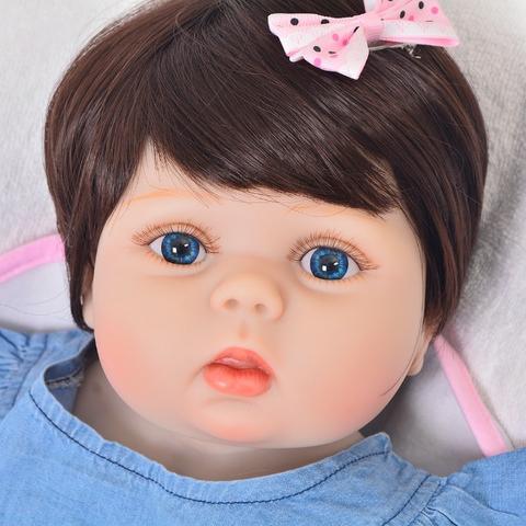 Bebê Reborn Boneca Realista Corpo De Silicone 57 Cm Menina Frete Grátis - Foto 3