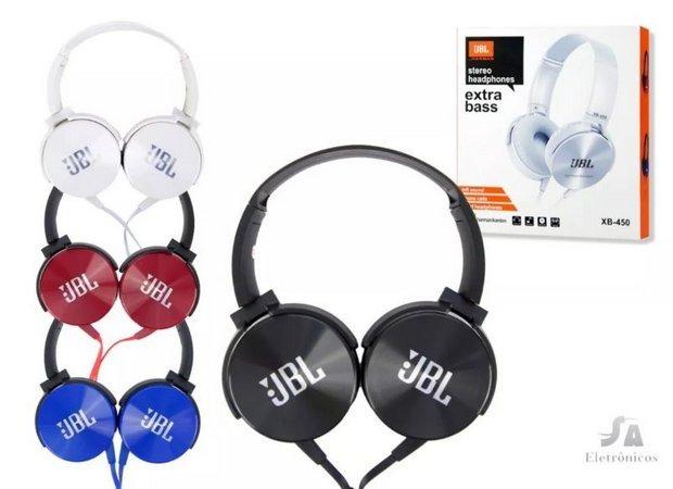 Fone Ouvido Com Fio Extra Bass P2 Jbl Xb-450 Promoção