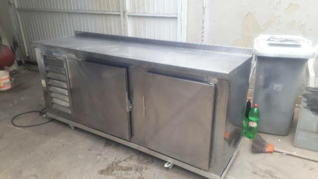 Balcão refrigerado todo em inox - Foto 5