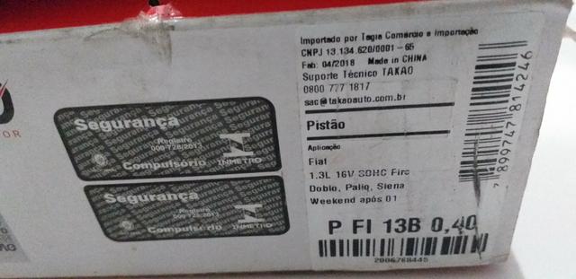 Pistão e Anéis Fiet Fire PROMOÇÃO