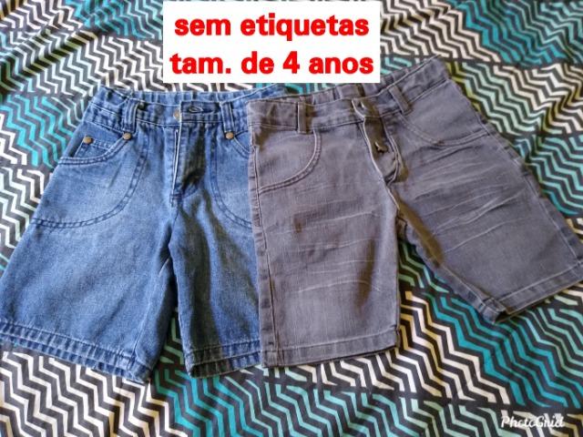 Bermuda jeans infantil
