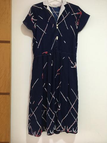 Vestido Azul marinheiro tam p $25