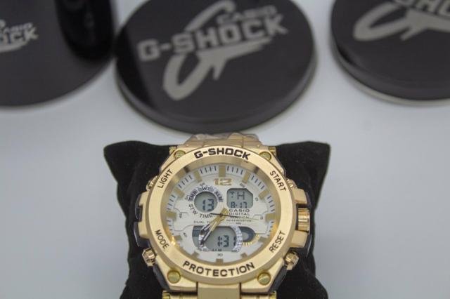 Relógio de pulso G-shock Full metal dourado barato - Foto 6