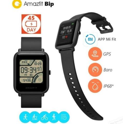 Relógio Smartwatch Xiaomi Amazfit Bip + pulseira reserva + pelicula - Foto 5