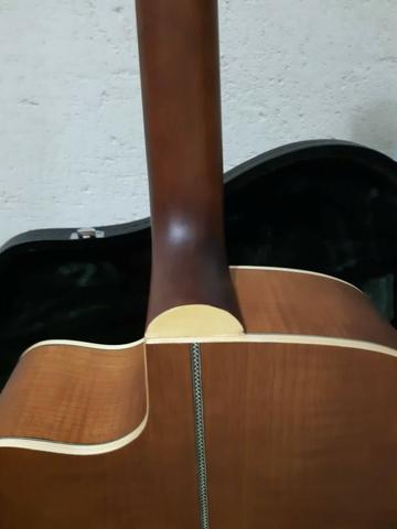 Violão Hofma Folk Elétrico Hmp350 (com Case) E Cubo Peavey - Foto 6