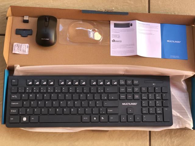 Teclado e Mouse sem Fio wireless Multilaser Novo - Foto 5