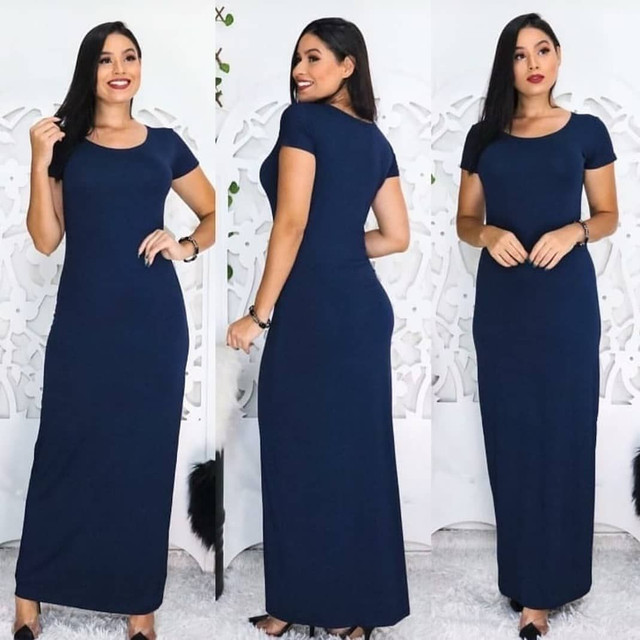 vestidos longos olx
