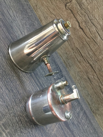 Antigo maçarico em bronze e latão - Foto 4