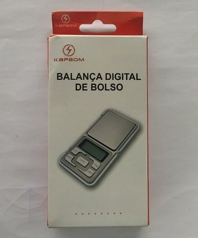 Balança de Bolso Kapbom 500g(distribuidora jk eletonicos honestidade e qualidade)