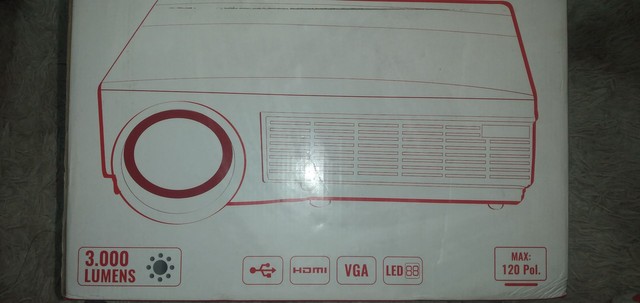 Projetor Tomate Home Cinema Mpr-2002 3000 Lumens 110V/220V<br><br><br> - Foto 3