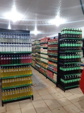Gôndolas Mercado - Preta