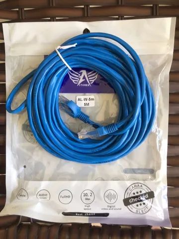 Cabo de Rede LAN Ethernet/ Internet Novo (2m /5m /10m /15m) Garantia