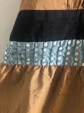 Vestido dourado (M) Marca: Cavendish - Foto 4