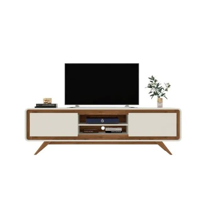 Rack / Bancada New 2,20m retrô com pés em madeira maciça! Entrega + montagem grátis 