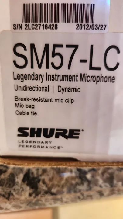 2 Microfones Shure SM57-LC - Foto 2