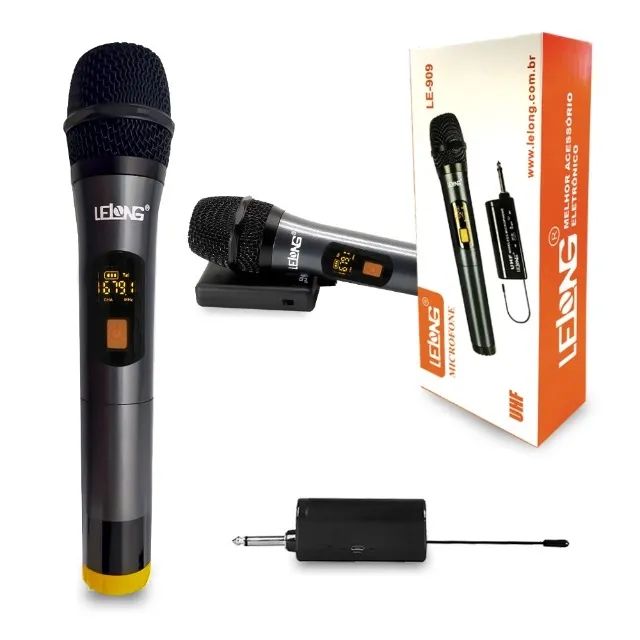 Microfone Sem Fio Uhf Lelong Le-909 - Loja Natan Abreu - Foto 2