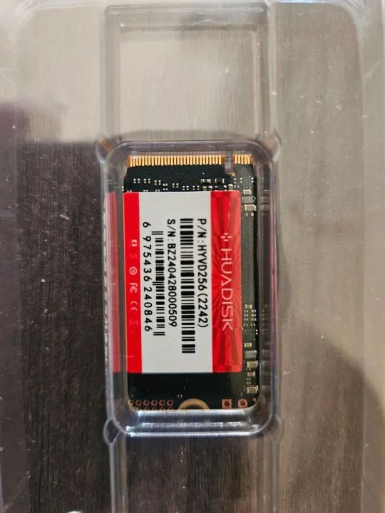 SSD de 256gb NVME modelo 2242 
