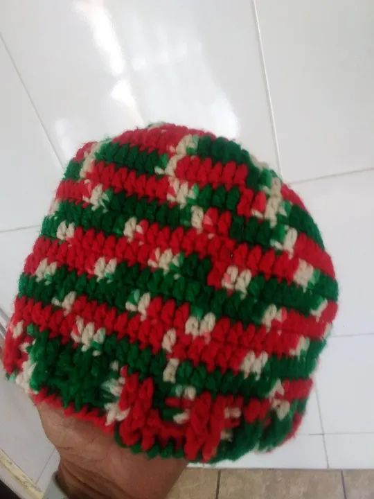 Touca de crochê do Fluminense  - Foto 3