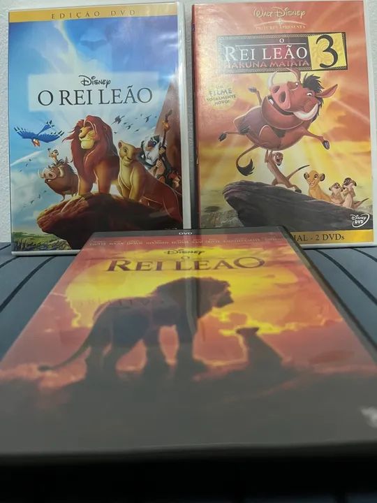 Kit DVDs O Rei Leão 