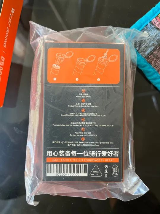 Espelho retrovisor de bicicleta ajustável  - Foto 2