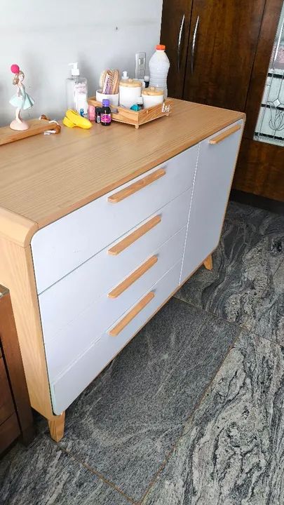 Kit com berço e cômoda evolutivo  - Foto 2