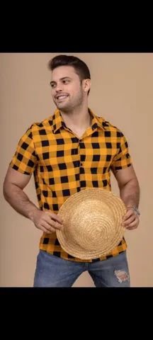 Camisa manga curta em viscolinho  - Foto 2