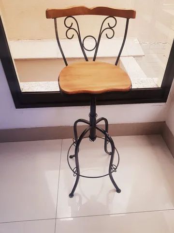 Banqueta Bistrô Ajustável e Giratória Versalhes  - Foto 3