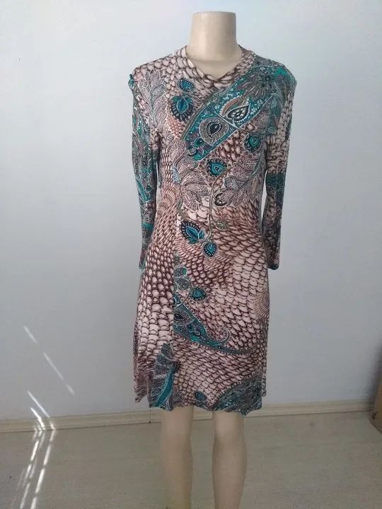 Vestido em malha manga 3/4 - Foto 2