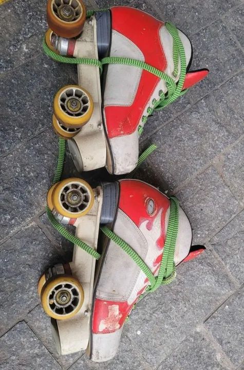 Patins de hóquei Rye 42 e Stick Azemad - Foto 2