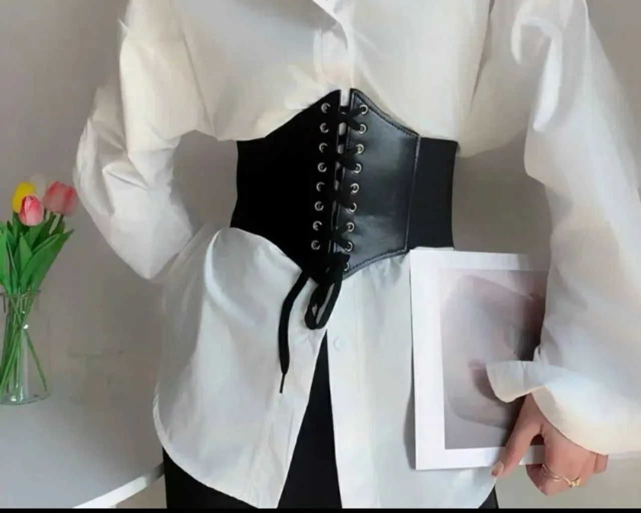 Corselet Cinto Corpete Espartilho Elástico