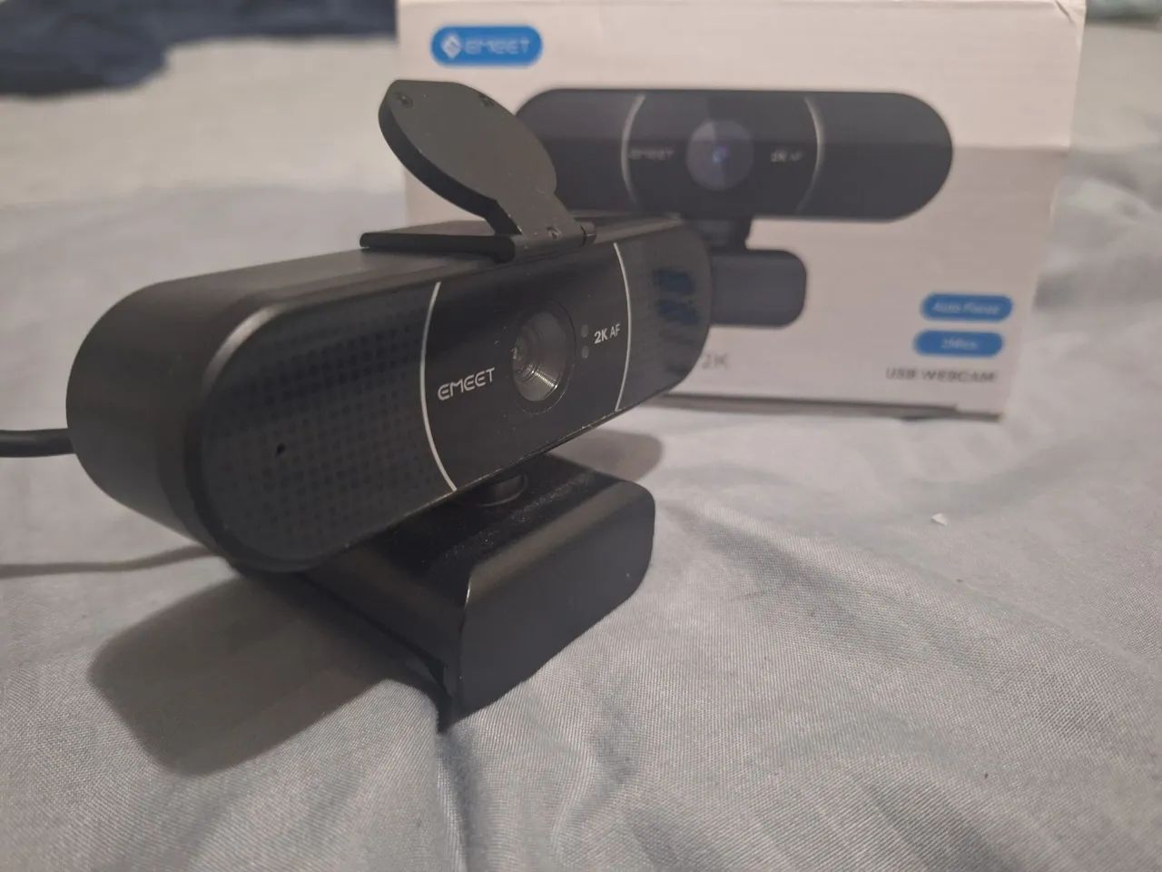 Webcam Emeet 2K Full HD com Microfone