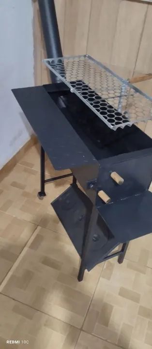 Fogão caipira3 bocas e churrasqueira grelha ajustável  - Foto 4