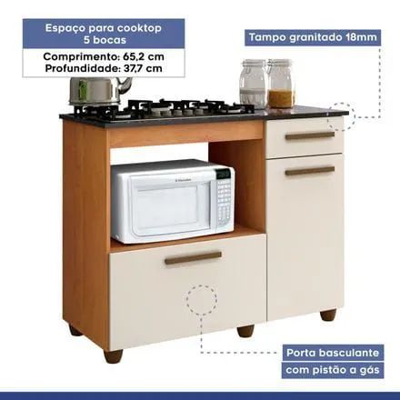 Balcão para Cooktop (peça nova )4/5 bocas - Foto 5