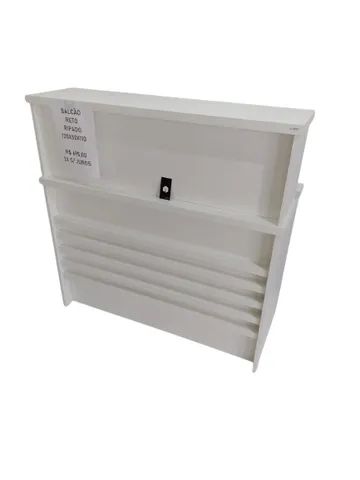 Balcão reto ripado branco  - Foto 2