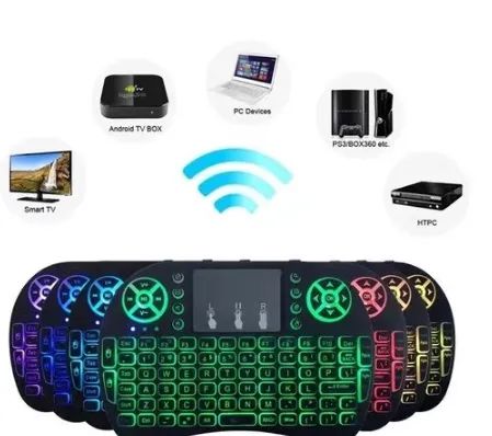 Teclado Sem Fio Wireless Wifi para Tv Box / Smart TV / Notebook / Computador z142  - Foto 2