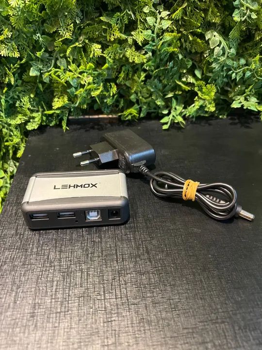 Mini hub usb com porta para impressoras 