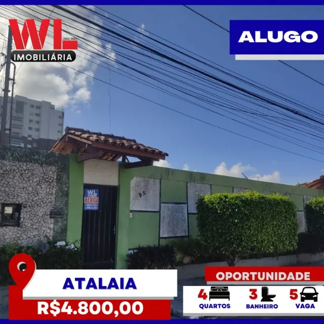 Alugo- Casa de alto padrão na Atalaia - Mobiliado