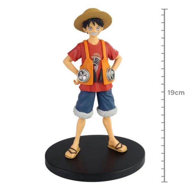 Boneco Action Figure One Piece Film Red Monkey D. Luffy DXF The Grandline Men Banpresto