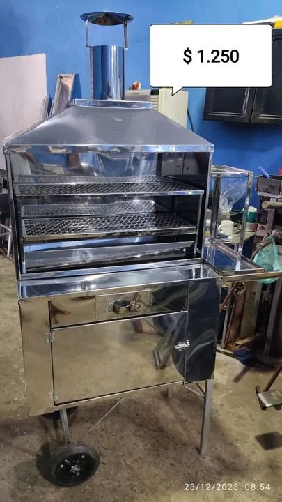 Carrinho de churrasco inox  - Foto 6