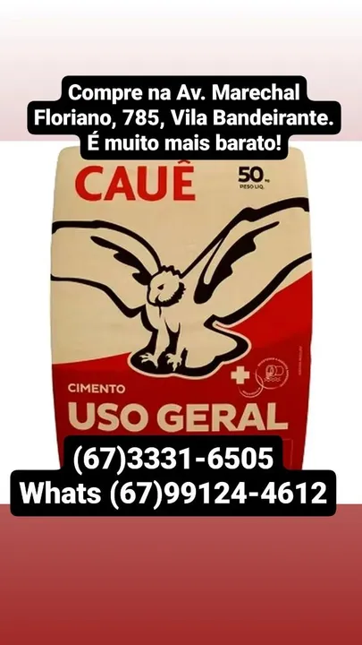 Cimento - Melhor Preço!