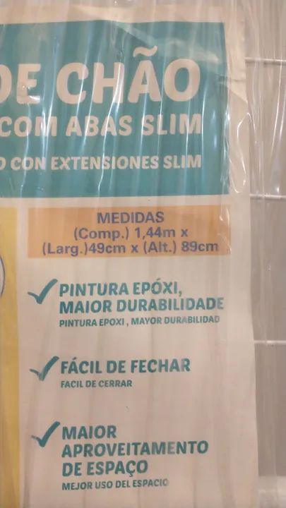 Varal de Chão Mor Aço com Abas Slim - Foto 2
