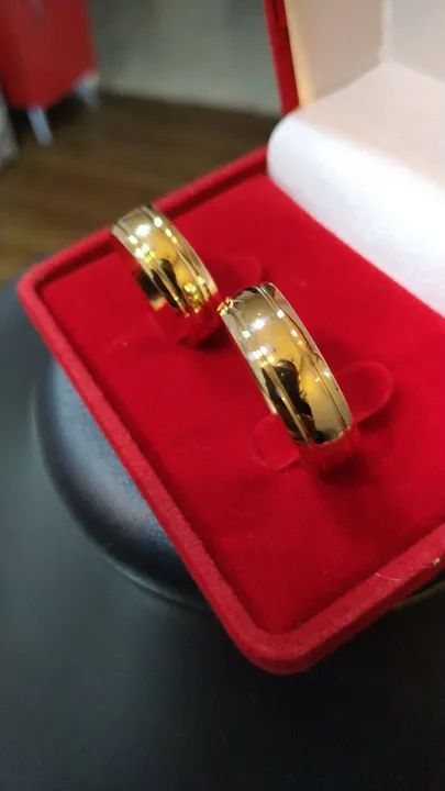 Alianças ouro 18k garantia permanente  - Foto 3