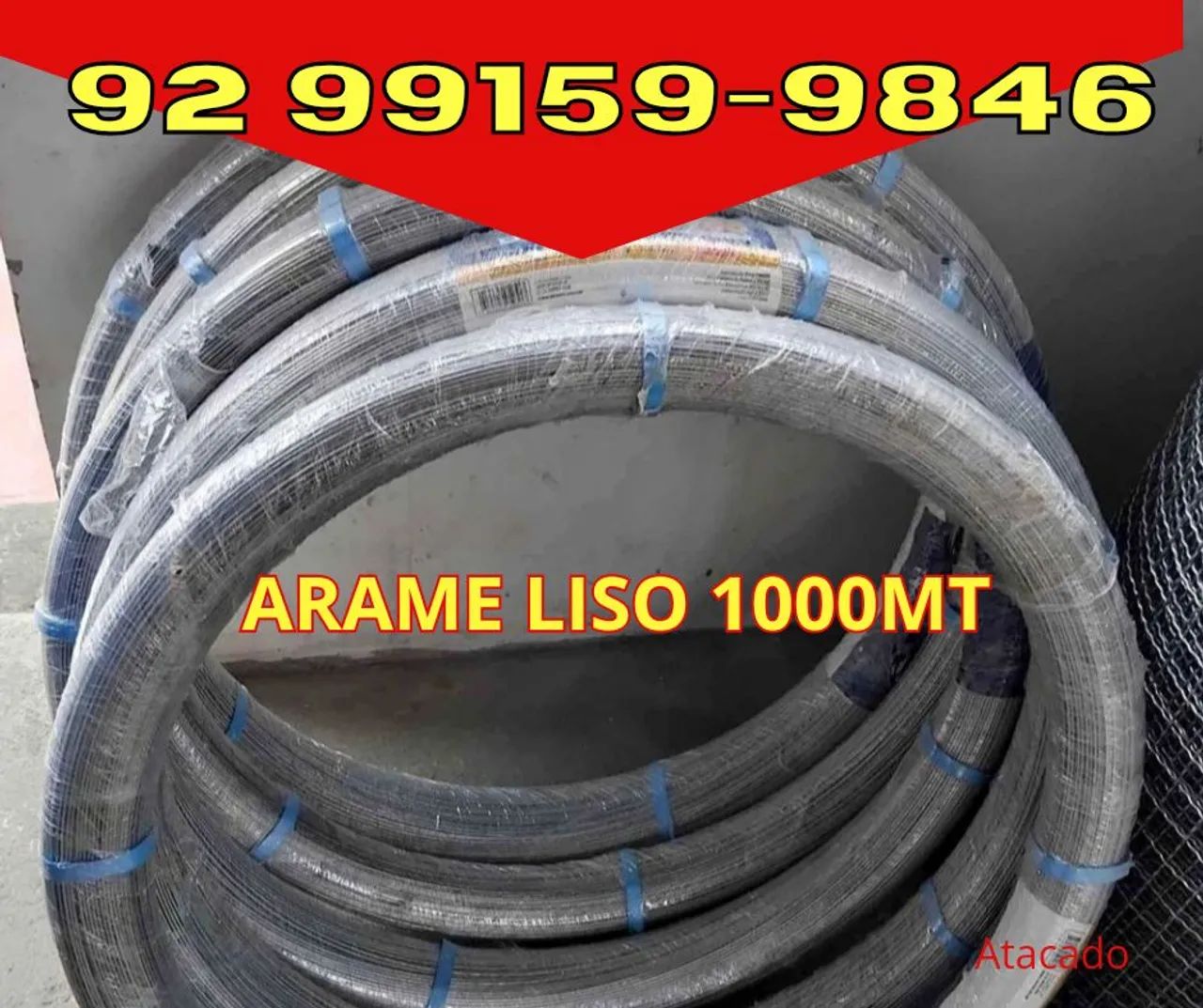 Arame Liso 1000MT - Segurança para sua casa!