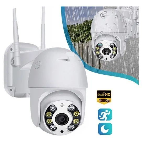 âmera Externa Ip a Prova D'água com Infravermelho Alarme Wifi Hd Sensor De Movimento Bivol