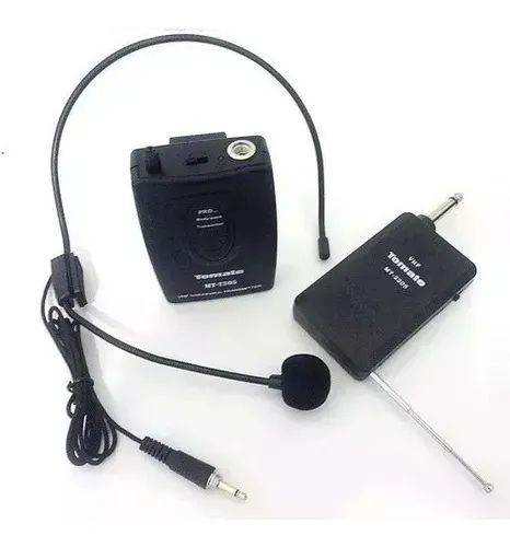 Microfone Sem Fio Tomate MT2205 Dinâmico - Preto - Foto 2